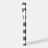 Coques Case-Mate iPhone Motif En vichy noir et blanc (Verso / Gauche)