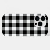 Coques Case-Mate iPhone Motif En vichy noir et blanc (Verso (horizontal))