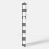 Coques Case-Mate iPhone Motif En vichy noir et blanc (Verso / Droite)
