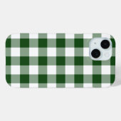 Coques Case-Mate iPhone Motif En vichy vert et blanc (Verso (horizontal))