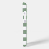 Coques Case-Mate iPhone Motif En vichy vert et blanc (Verso / Gauche)