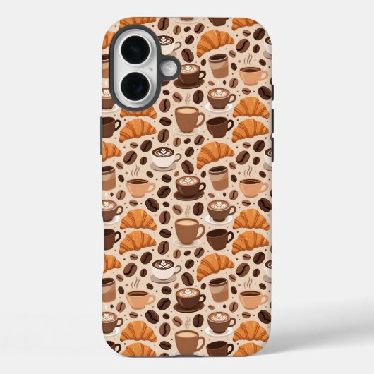 Coques Case-Mate iPhone Motif esthétique de café moderne (Verso)