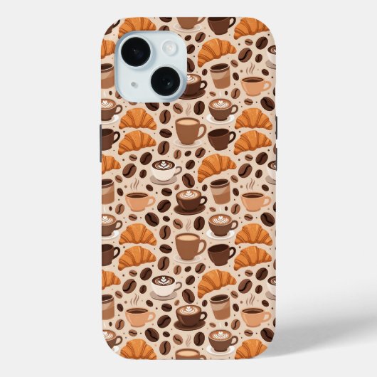 Coques Case-Mate iPhone Motif esthétique de café moderne (Verso)
