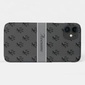 Coques Case-Mate iPhone Motif et calligraphie gris mignon (Dos (Horizontal))
