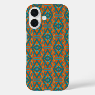 Coques iPhone 16 Motif et couleurs d'art de style sud-ouest américa