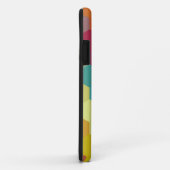 Coques Case-Mate iPhone Motif et monogramme 2 d'hexagone d'arc-en-ciel (Dos/Droite)