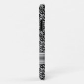 Coques Case-Mate iPhone Motif et monogramme Silver Leopard tendance (Dos/Droite)