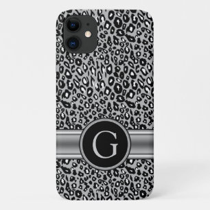 Case-Mate iPhone Case Motif et monogramme Silver Leopard tendance