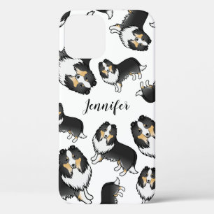 Case-Mate iPhone Case Motif et nom de Sheltie de dessin animé tricolore