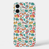 Coques Case-Mate iPhone Motif Été Tropical Flamant Rose (Verso)