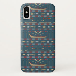 Coque iPhone X Motif ethnique de pêche