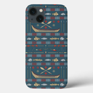 iPhone 13 Case Motif ethnique de pêche