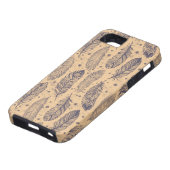 Coques Case-Mate iPhone Motif ethnique d'ensemble de plume (Bas)