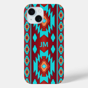 Coque Pour iPhone 15 motif ethnique natif du sud-ouest