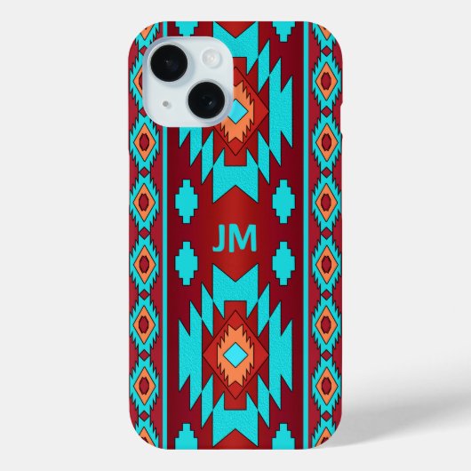 Coques Case-Mate iPhone motif ethnique natif du sud-ouest (Verso)