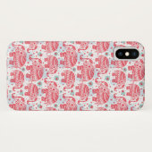 Coques Case-Mate iPhone Motif ethnique rouge d'éléphant (Dos (Horizontal))
