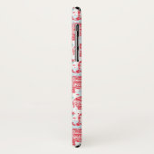 Coques Case-Mate iPhone Motif ethnique rouge d'éléphant (Dos/Gauche)