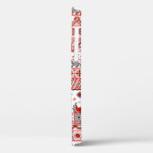 Coques Case-Mate iPhone Motif ethnique tribal rouge homogène (Verso / Gauche)