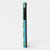 Coques Case-Mate iPhone Motif ethnique turquoise (Dos/Gauche)