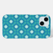 Coques Case-Mate iPhone Motif étoile Boho bleu turquoise (Verso (horizontal))