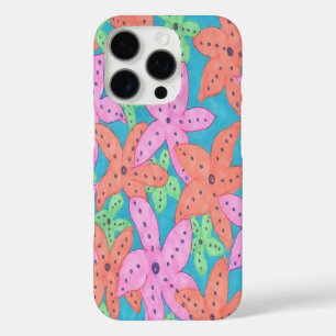 iPhone 16 Pro Case Motif étoile de mer tropicale
