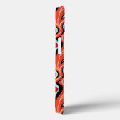 Coques Case-Mate iPhone Motif Evil Eyes - Abstrait Red Eyes sur Orange (Verso / Droite)