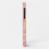 Coques Case-Mate iPhone Motif exclusif Abstrait rose jaune (Dos/Gauche)