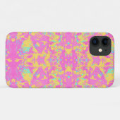 Coques Case-Mate iPhone Motif exclusif Abstrait rose jaune (Dos (Horizontal))