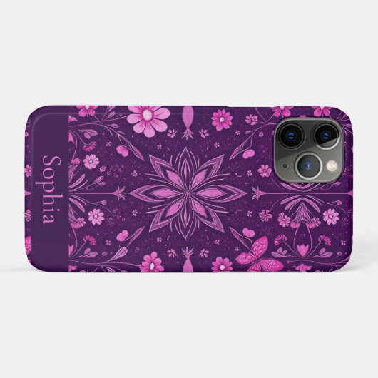Coques Case-Mate iPhone Motif Fairycore Flower Bloom (Dos (Horizontal))