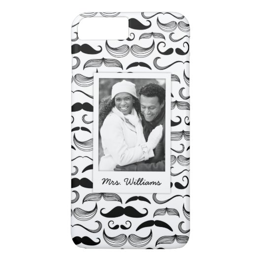 Coques Case-Mate iPhone Motif fait sur commande 2 de photo et de moustache (Dos)