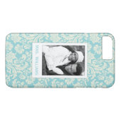 Coques Case-Mate iPhone Motif fait sur commande 3 de photo et de damassé (Dos (Horizontal))