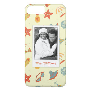 Coques Pour iPhone Motif fait sur commande de photo et de plage d'ét