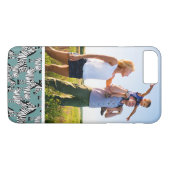 Coques Case-Mate iPhone Motif fait sur commande de zèbre de photo (Dos (Horizontal))