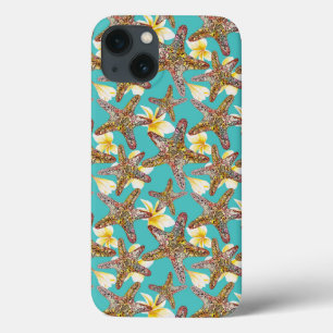 iPhone 13 Coque Motif fantaisiste d'étoiles de mer