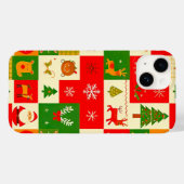 Coques Case-Mate iPhone Motif festif de Noël (Verso (horizontal))