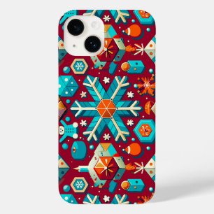 Coque Pour iPhone 14 Motif festif de Noël vivant et coloré