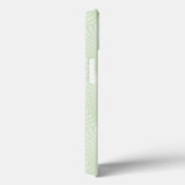 Coques Case-Mate iPhone Motif feuillage classique en blanc et vert (Verso / Droite)