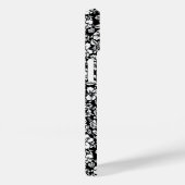 Coques Case-Mate iPhone motif feuille 14b. noir BG (Verso / Droite)