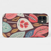 Coques Case-Mate iPhone Motif Feuille Abstrait (Dos (Horizontal))