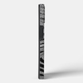 Coques Case-Mate iPhone Motif Feuille argent (Verso / Droite)