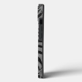 Coques Case-Mate iPhone Motif Feuille argent (Verso / Gauche)