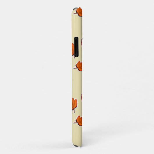 Coques Case-Mate iPhone motif feuille Brown sec (Dos/Droite)