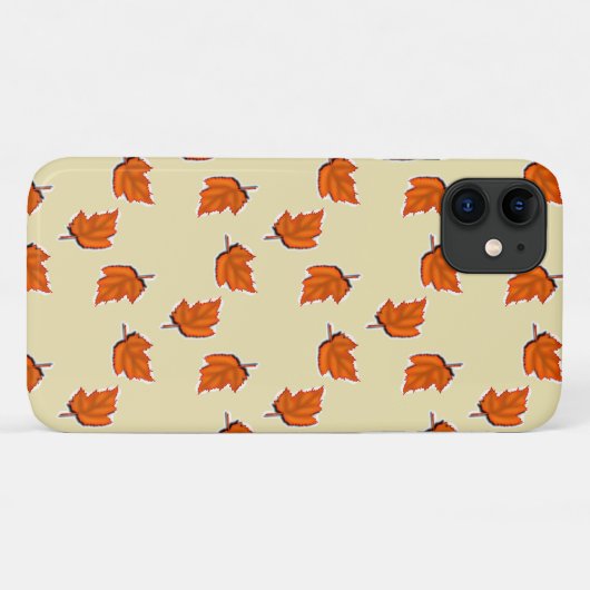 Coques Case-Mate iPhone motif feuille Brown sec (Dos (Horizontal))