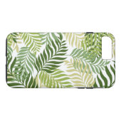 Coques Case-Mate iPhone Motif Feuille de la foune botanique sur blanc (Dos (Horizontal))