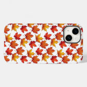Coques Case-Mate iPhone Motif Feuille de Red Maple. Motif d'automne (Verso (horizontal))