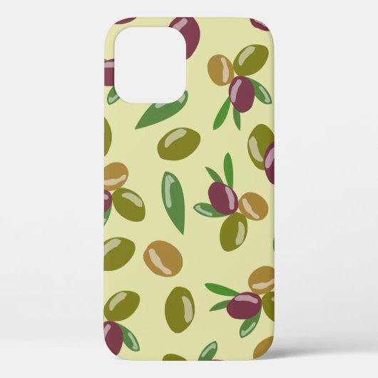 Coques Case-Mate iPhone Motif Feuille d'olive et d'olive rustique (Verso)