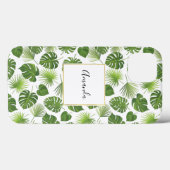 Coques Case-Mate iPhone Motif Feuille élégant Green Tropical (Verso (horizontal))