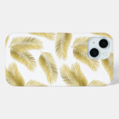 Coques Case-Mate iPhone Motif Feuille Gold Foil Palm (Verso (horizontal))
