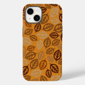 Coques Case-Mate iPhone Motif feuille marron (Verso)