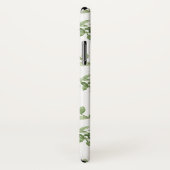 Coques Case-Mate iPhone Motif Feuille simple aquarelle personnalisé (Dos/Droite)